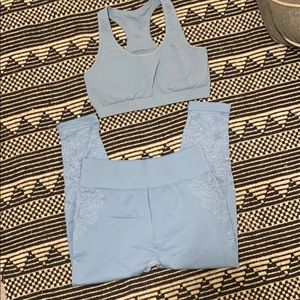 Fabletics bra and cropped pants